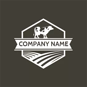 Farmland Logo Ranch and Cow logo design