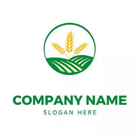 Nature Logo Ranch and Wheat logo design