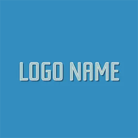 Facebook Logo Regular Long Blue Stylish Font logo design