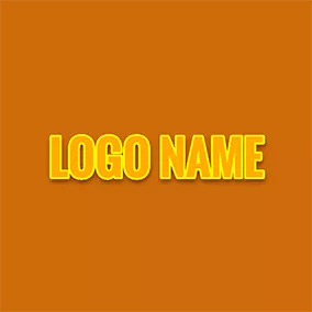 Facebook Logo Regular Wide Orange Cool Text logo design