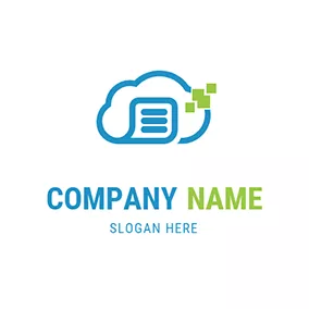 Communication Logo Saas Cloud Text Combine logo design