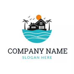 Ozean Logo Seaside Summer House logo design