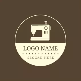 衣類ブランドロゴ Sewing Machine and Clothing Brand logo design