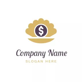 Buy Logo Shell and Dollar Coin logo design