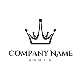 Expensive Logo Simple Black and White Royal Crown logo design