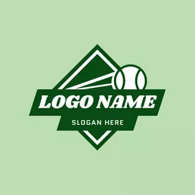 Rectangle Logo Simple Black Badge and Softball logo design