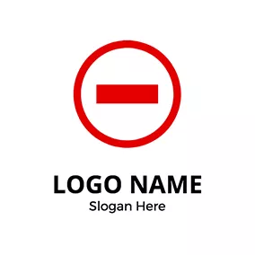 圓圈Logo Simple Circle Shape and Stop logo design