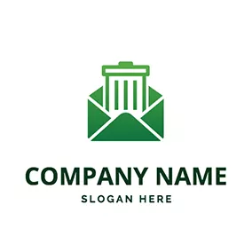 简单logo Simple Envelope Bin logo design