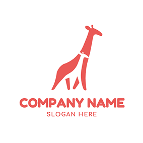 简单logo Simple Giraffe Design Mom logo design