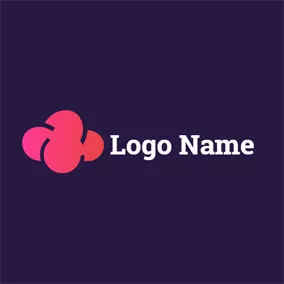 Gradient Logo Simple Gradient Cloud Icon logo design