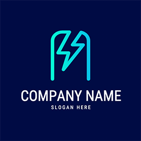 简单logo Simple Line Arch Flash logo design