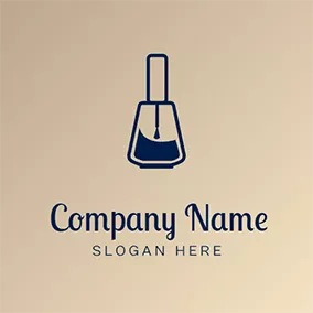 Gloss Logo Simple Nail Polish Logo logo design