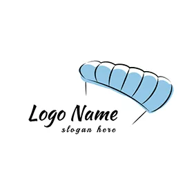 简单logo Simple Parachute Logo logo design