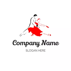 Dancing Logo Simple Salsa Logo logo design