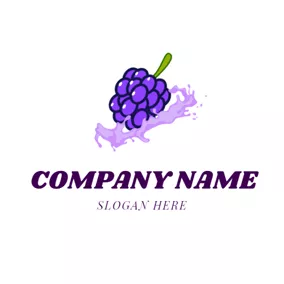Cola Logo Splash Water and Mulberry logo design