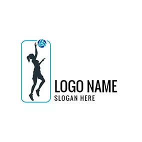 竞选 Logo Sportswoman and Netball Icon logo design