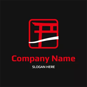 云Logo Sqaure Gate Cloud Dojo logo design
