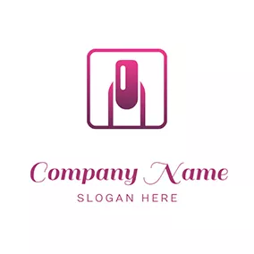 Gloss Logo Square and Shiny Nails logo design