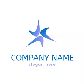 星のロゴ Star and Boomerang logo design