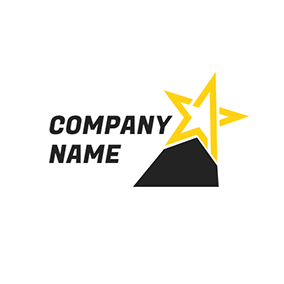 星のロゴ Star Trophy Simple Championship logo design
