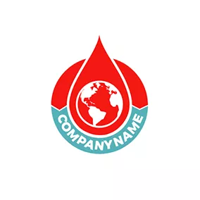 Adventurer Logo Stitching Ring and Blood Drop logo design