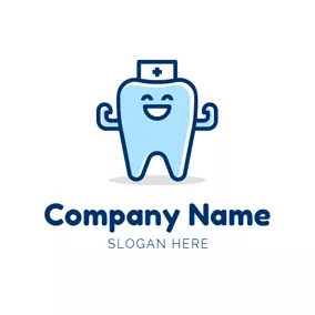 Hat Logo Tooth and Dental Clinic logo design