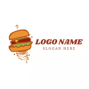 Delicious Logo Tornado and Delicious Sandwich logo design