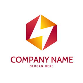 组合 Logo Triangle Combination Gradient Flash logo design