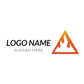 Alliance Logo Triangle Fire Logo logo design