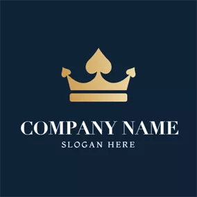 Entertainment Logo Valuable Crown and Ace Decoration logo design