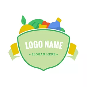 Logotipo De Agricultor Vegetable Fruit Drinks Grocery logo design