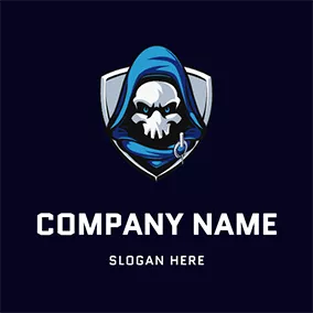 Logo Esports Villain and Shield logo design