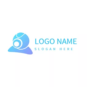 Communication Logo Webcam 3D Gradient logo design