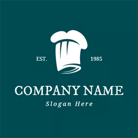 Logotipo De Cocinero White Chef Cap logo design