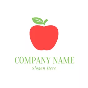 Drinking Logo White Family and Red Apple logo design