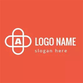 Logotipo A White Flower and Letter A logo design