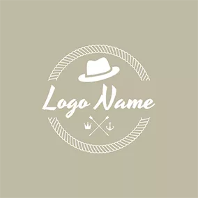 Expensive Logo White Hat and Cross Arrow logo design