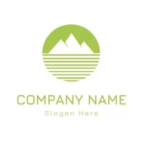 Logo Du Camping White Mountain and Camping logo design