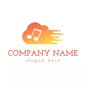 Nature Logo White Note and Abstract Cloud logo design