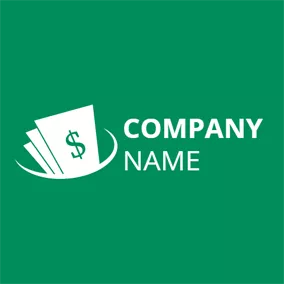 Commerce Logo White Paper Currency logo design