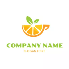 Graphic Logo Yellow and Orange Juice logo design