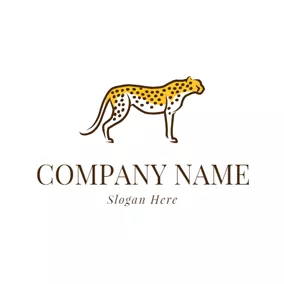 Cheetah logo design Template