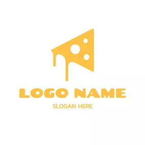 Food Logo Yellow Cheese logo design