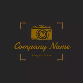图片logo Yellow Line and Camera logo design
