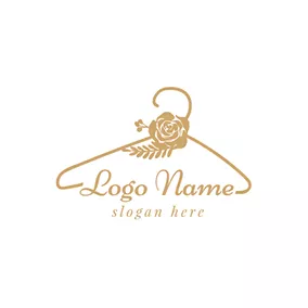 Decoration Logo Yellow Rose and Boutique logo design