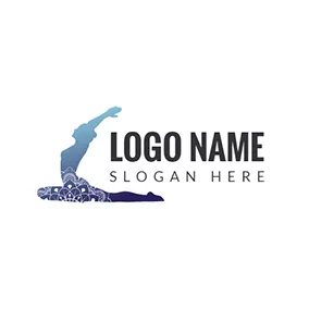 關愛logo Yoga Clothes and Sport Woman logo design